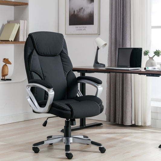 Workzone Legacy Ergonomic, Office Chair, Padded Arms Black