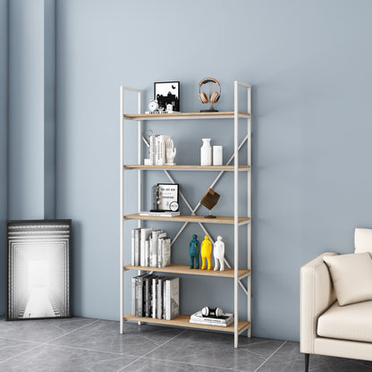 Workzone Aspect Bookcase 1800mm Open Style Oak